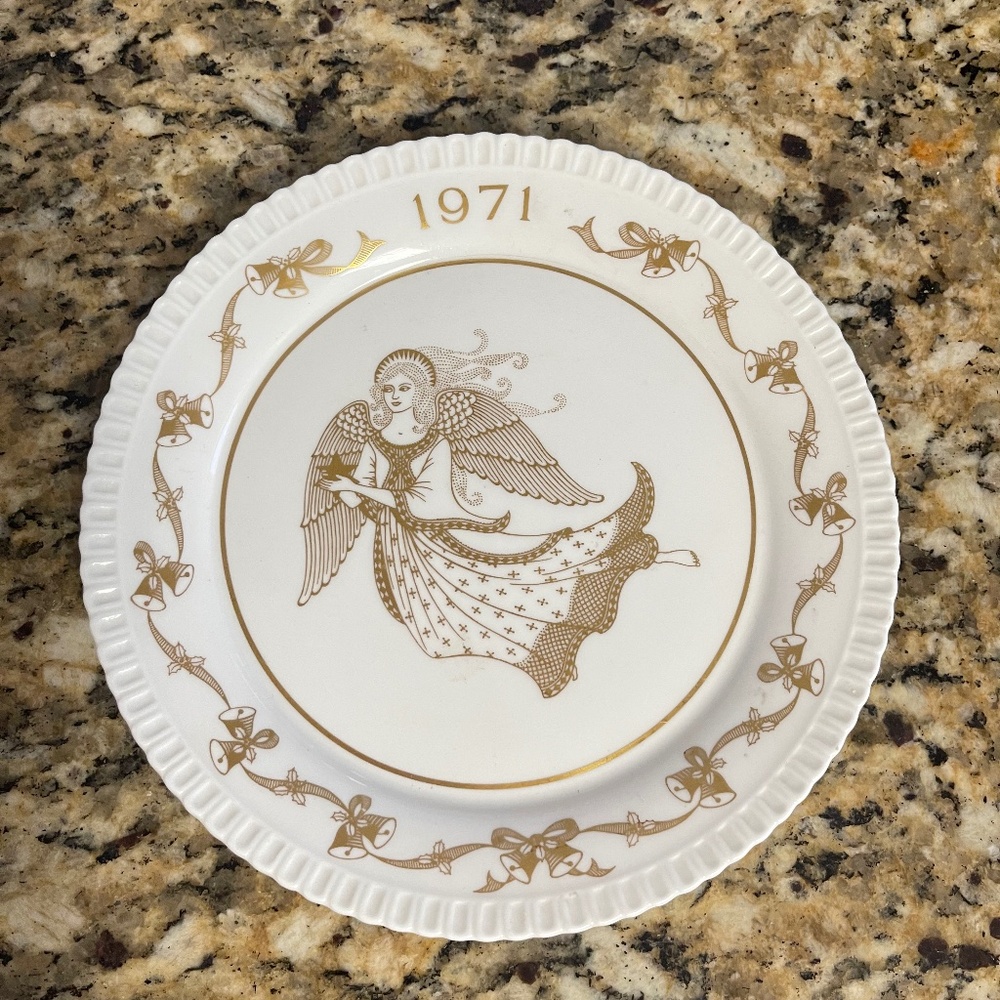 1971 Spode Bone China Christmas Plate // Christmas Spode Plate